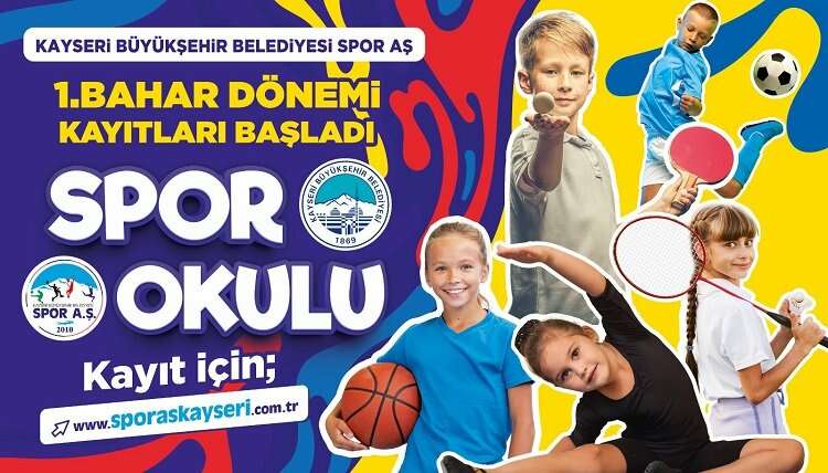 Kayseri Büyükşehir'in Spor Okul kayıtları başladı