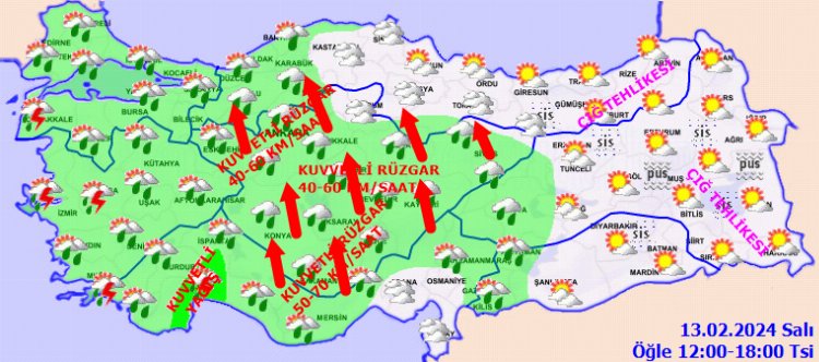Kış geri geldi! Kuvvetli yağışlar Anadolu'yu sarıyor