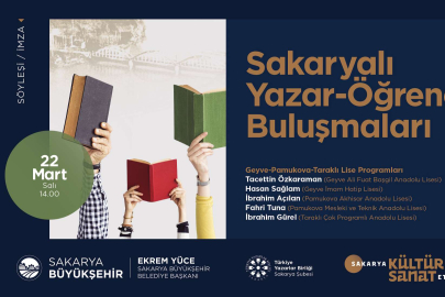 Sakarya'da yazar-öğrenci buluşmaları Pamukova, Geyve ve Taraklı’da