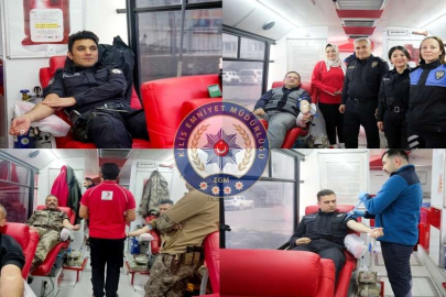 Kilis Emniyet Teşkilatı’ndan, kan bağışı