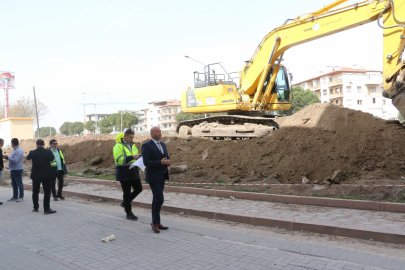 Manisa Hüseyin Eryüksel Kavşağı’nda çalışmalar sürüyor