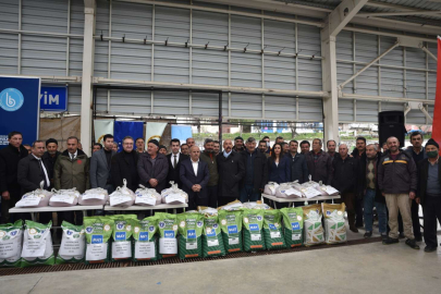 Bursa'da Büyükorhanlı çiftçiye fidan ve tohum desteği