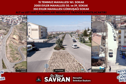 Nevşehir'de bu yollar trafiğe kapatılıyor 