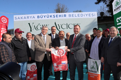 Sakarya'da üreticiye 10 bin 640 kilogram yağlık ayçiçeği tohumu desteği