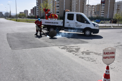 Kayseri Kocasinan'da haşereyle mücadele 