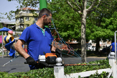 Bursa Osmangazi'de parklara ‘bahar’ bakımı