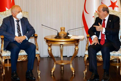 KKTC Cumhurbaşkanı sigortacıları kabul etti