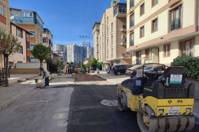 Kocaeli Gebze'de üstyapı çalışmaları yapılıyor 