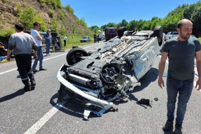 Düzce’de trafik kazası: 2 yaralı