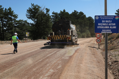 Muğla Büyükşehirden yeni model asfaltlama