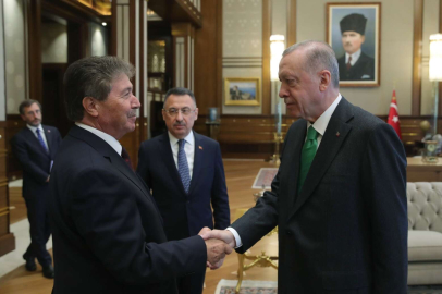 Cumhurbaşkanı Erdoğan, KKTC Başbakanı'nı kabul etti