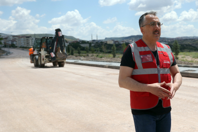 Nevşehir'de asfalt çalışması sürüyor