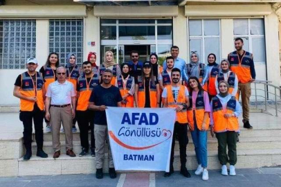 Batman'da AFAD gönüllüleri Sason'u gezdi