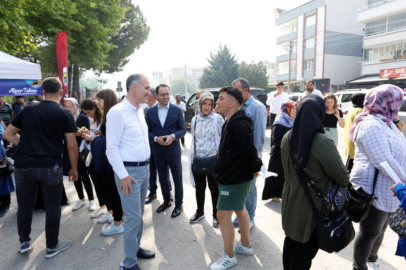 İnegöl Belediyesi YKS sınavında gençlerin yanında