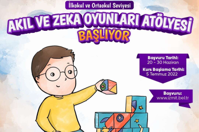 Kocaeli İzmit Belediyesi'nden Akıl ve Zeka Oyunları Atölyesi