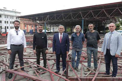 Kütahya Merkez pazar yerinde çalışmalar tam gaz