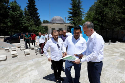 Bursa İnegöl'ün fatihi Turgut Alp'in türbesinde restorasyon sürüyor