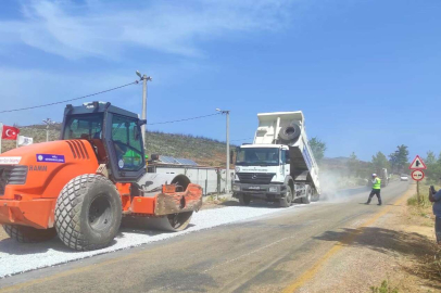 Muğla Bodrum'da yol çalışmaları sürüyor