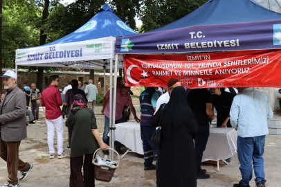 Kocaeli İzmit'te şehitler anısına helva