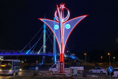 Kocaeli’ye renk katan aydınlatma