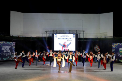 İnegöl Belediyesi halk dansları topluluğundan muhteşem gece