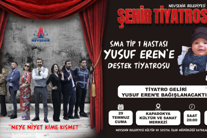 Nevşehir Belediyesi Şehir Tiyatrosu'ndan anlamlı hareket