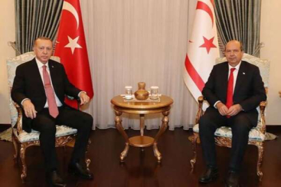 Cumhurbaşkanı Erdoğan, Ersin Tatar ile görüştü