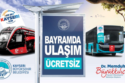 Kayseri'de toplu ulaşım ücretsiz