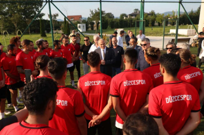 Başkan Özlü'den Düzcespor'a 'tatlı' moral