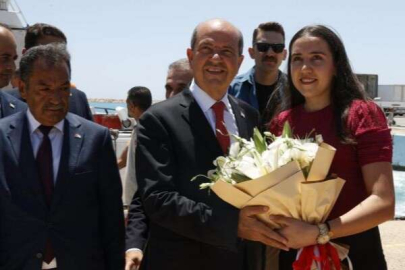 KKTC Cumhurbaşkanı Ersin Tatar Taşucu Limanı'nda