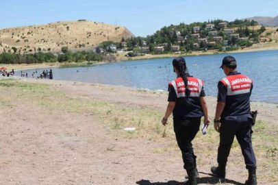 Elazığ Sivrice'de Jandarma'dan plaj uyarısı