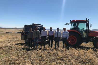 Malatya Arguvan'da nohut hasadı zamanı