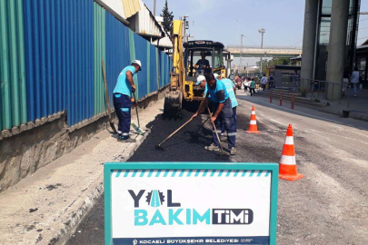 Kocaeli Darıca’da bozulan yollara anında müdahale