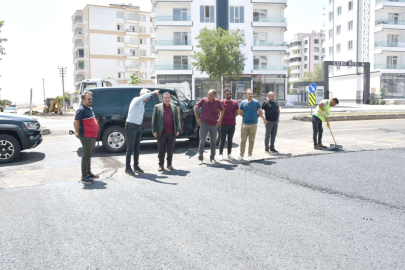 Diyarbakır'da 40 derece havada sıcak asfalt!