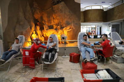 Belediye çalışanlarından kan bağışına destek