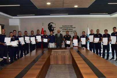 Manisalı itfaiyecilere 'drone' ehliyeti