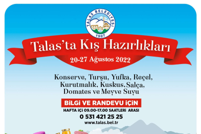 Kayseri Talas'ta kış hazırlığı başlıyor