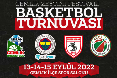 Gemlik Zeytini Basketbol Turnuvası programı belli oldu