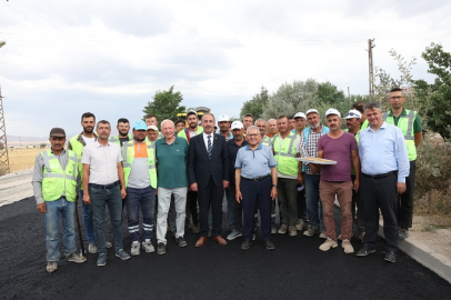 Kayseri Büyükşehir'den Tomarza'ya asfalt yatırımı