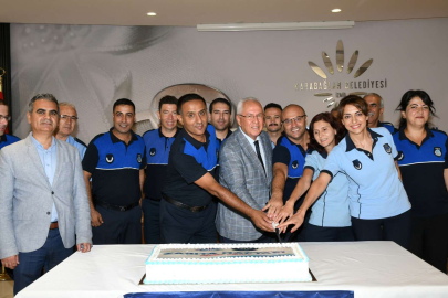 İzmir Karabağlar'da Zabıta Haftası'na pastalı kutlama