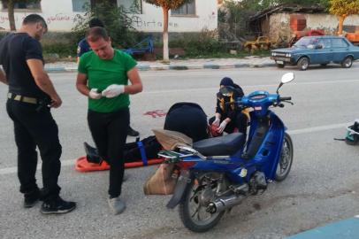 Bilecik Pazaryeri'nde köpeğe çarpan motosiklet sürücüsü yaralandı