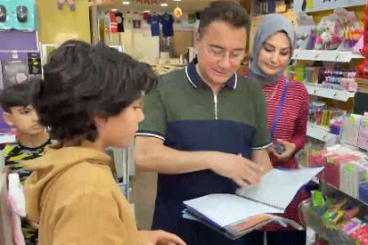 Babacan çiftinden kırtasiye alışverişi