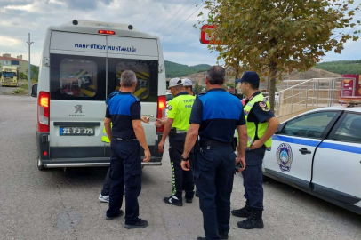 Edirne Keşan'da servis denetimleri yapıldı