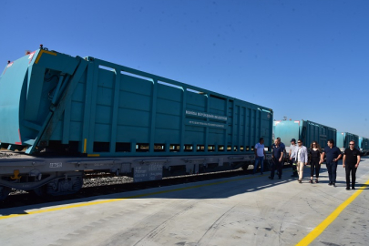 Türkiye’de ilk... Manisa'da evsel atıkları taşıyacak tren deneme seferinde