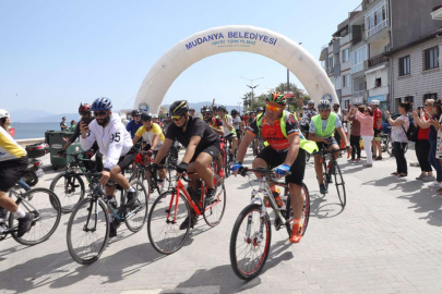 Bursa Tophane'den Mudanya'ya pedallar 'Zafer'e çevrildi