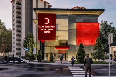 Kayseri Talas'ta Kızılay'a yeni bina
