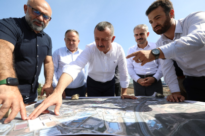 Kocaeli'de Turgut Özal Köprüsü ikileme çalışmasına yerinde inceleme