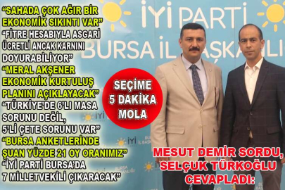İyi Partili Başkan Selçuk Türkoğlu’ndan tartışılacak açıklamalar: "Türkiye’de 6’lı masa değil, 5’li çete sorunu var"