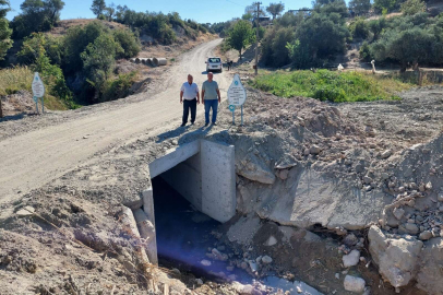 Manisa Saruhanlı'da menfez çalışmaları tamamlandı