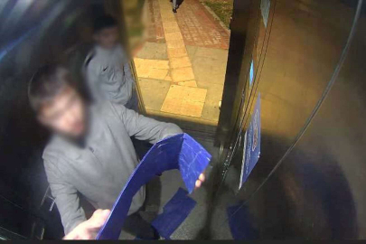 Kocaeli'de asansör kabinlerine zarar verdiler